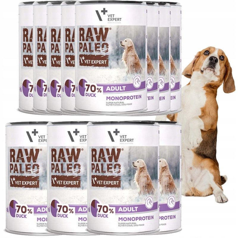 Raw Paleo Adult Vlhké Krmivo Pro Psa Kachna 6x400G