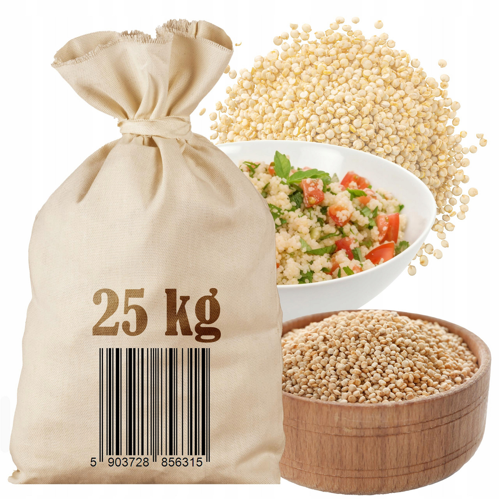 Komosa Quinoa rýžová 25kg Bílý přírodní sáček