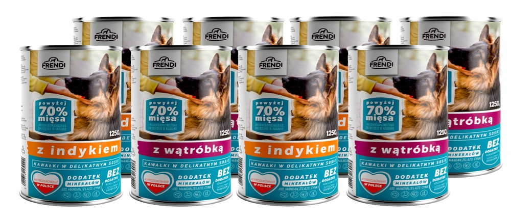 Frendi kousky v jemné omáčce s krůtím masem 8x1250g