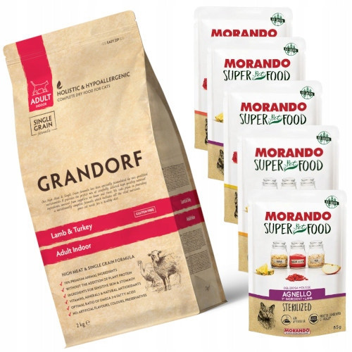 Grandorf Cat Lamb & Turkey Adult Indoor 2kg