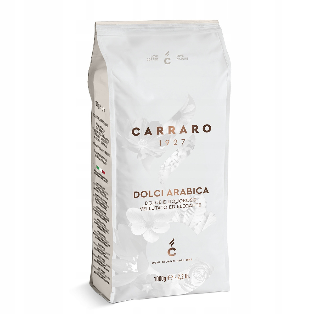 Carraro Dolci Arabica italská káva zrnková 1 kg