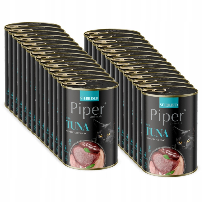 Dolina Noteci Piper Sterilised s tuňákem Mokré krmivo pro kočky 24x400 g