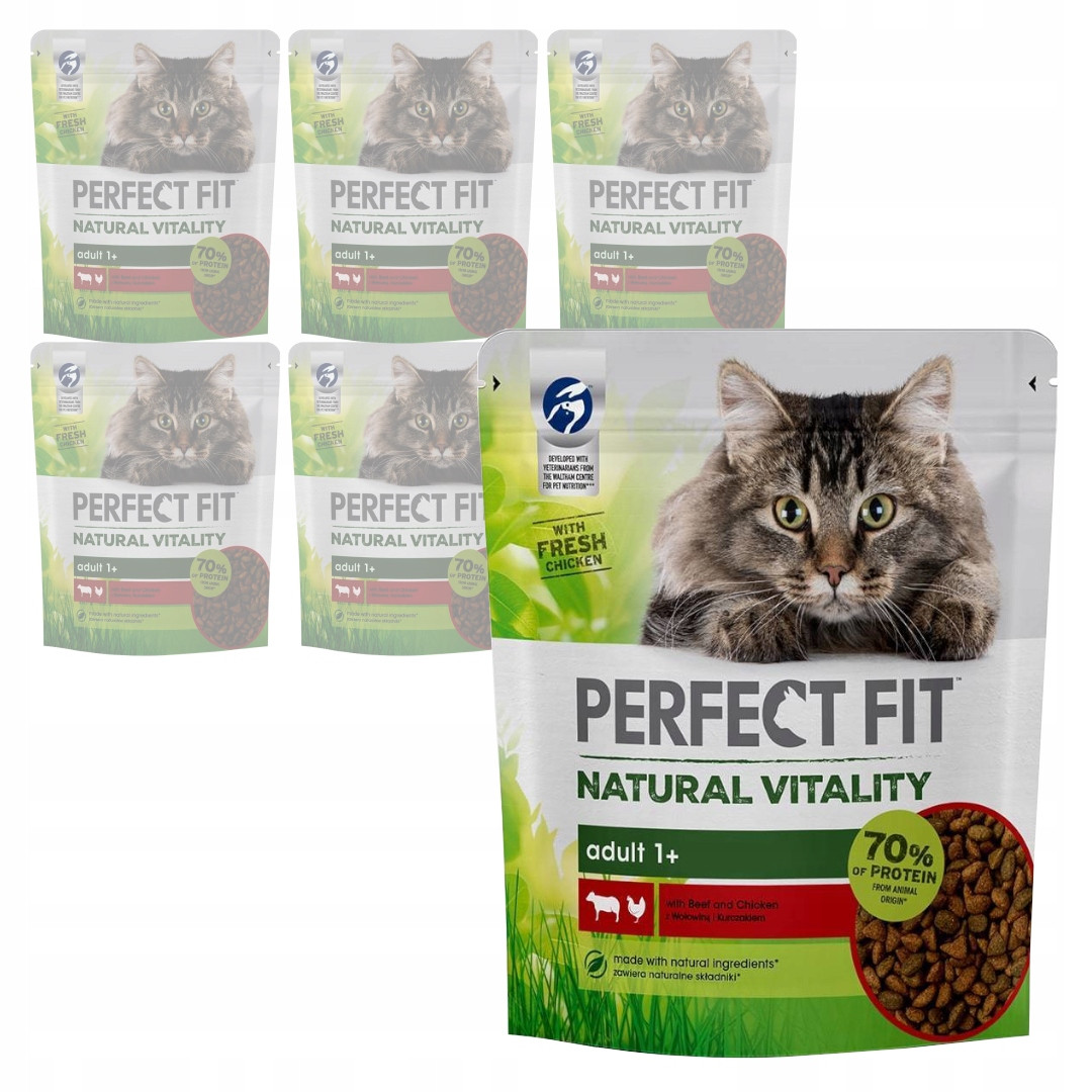 Perfect Fit Adult Natural Hovězí kuře 6x650g