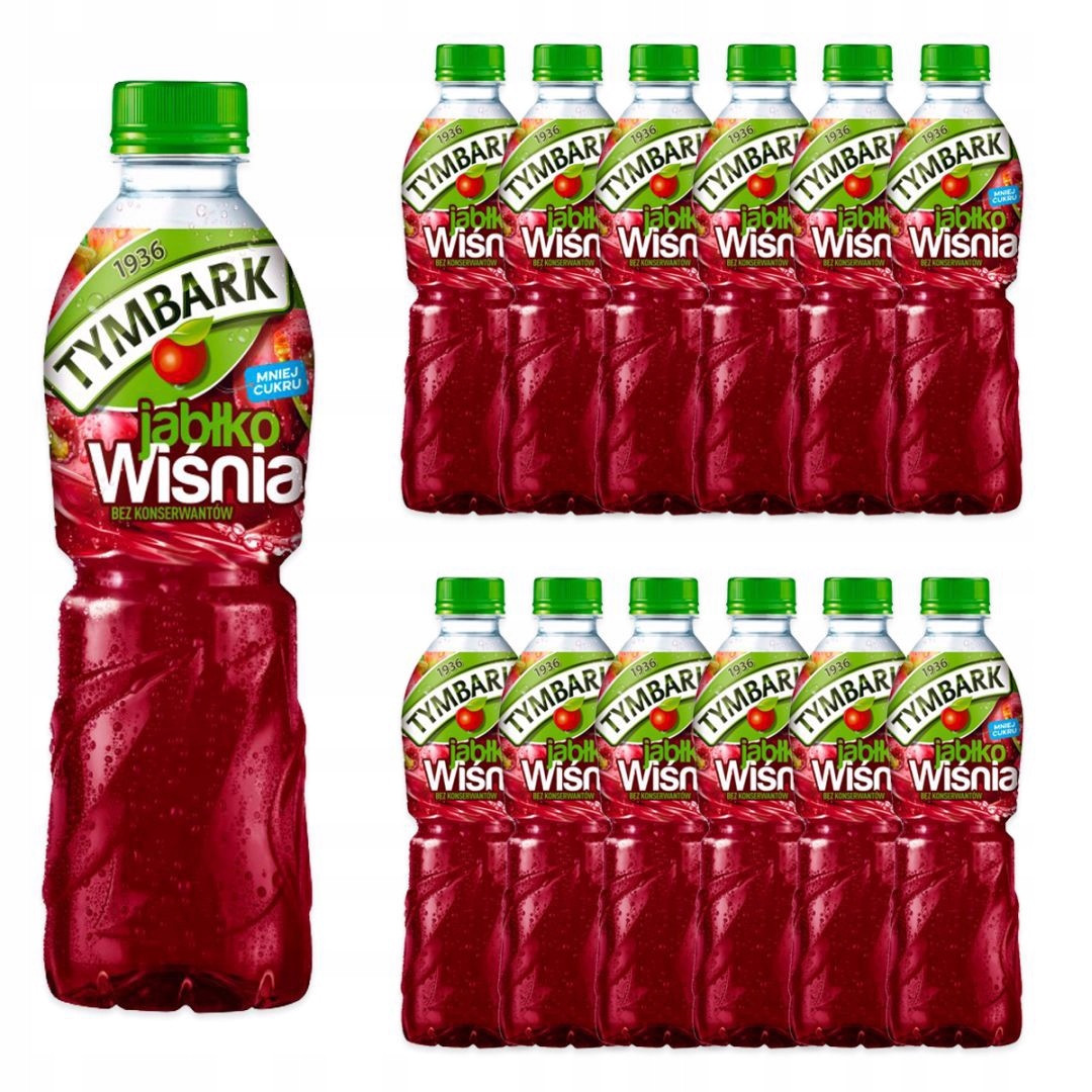 Tymbark Nápoj jablko višeň 500 ml x 12 kusů