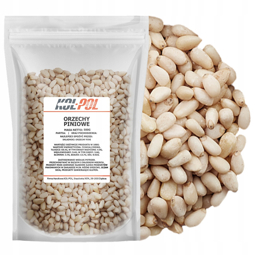 Piniové Ořechy 500g Piniové oříšky přírodní