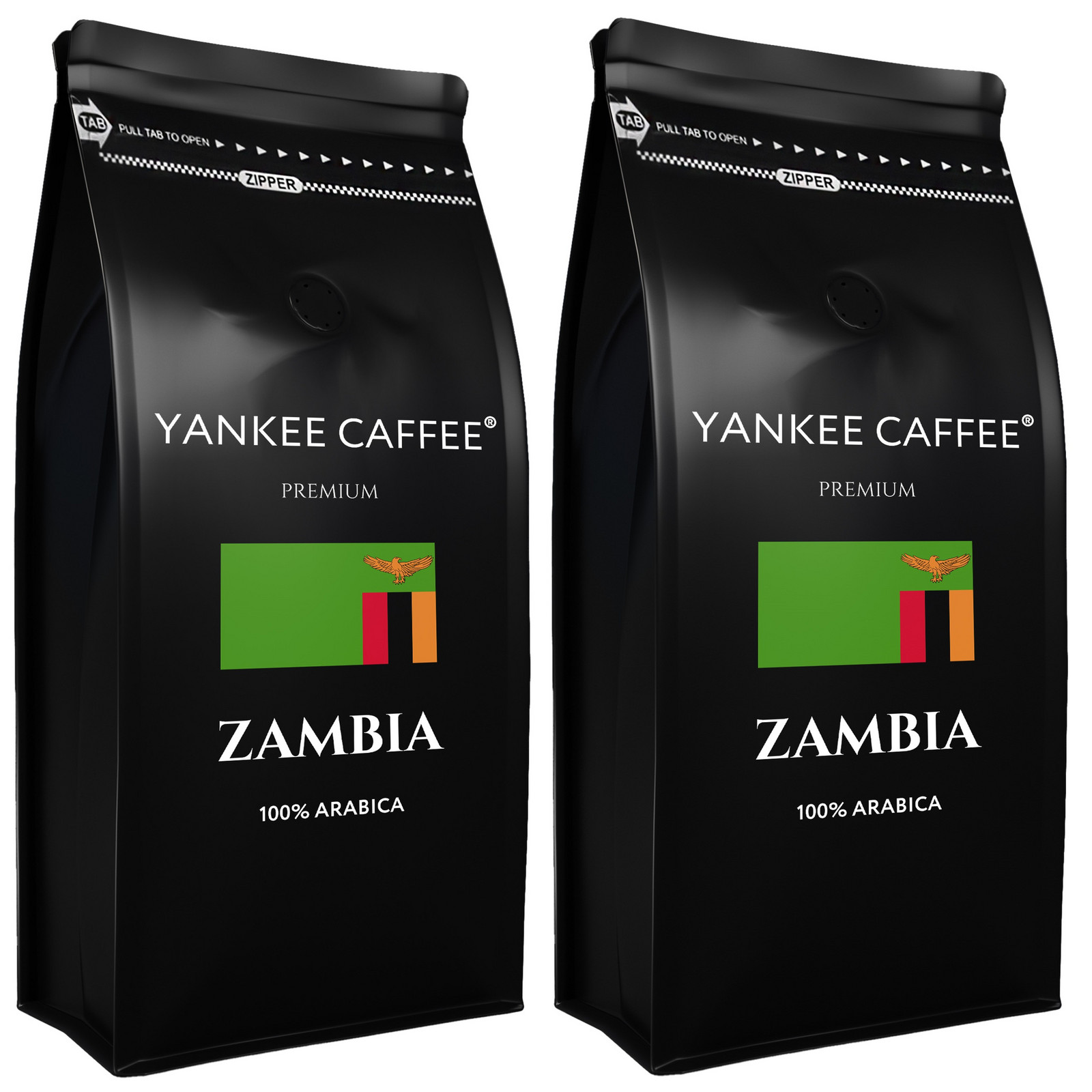 Káva zrnková Do kávovaru 2kg 100% Arabica čerstvě pražená Zambie (2x1kg)