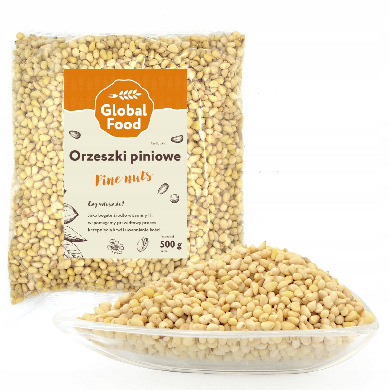 Piniové Ořechy Pini Cedrové 500g (0,5kg)