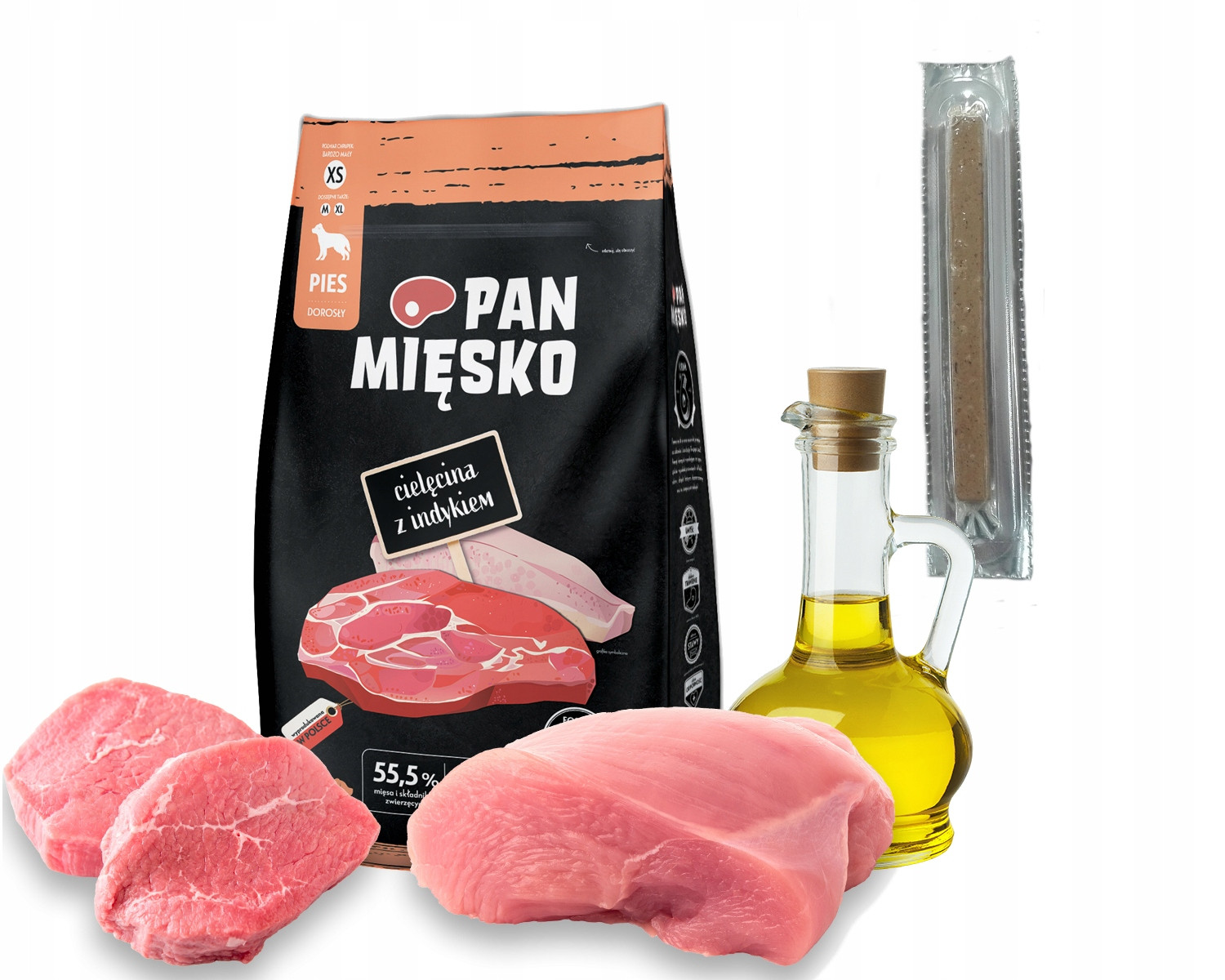 Pan Mięsko Telecí s krůtím masem 9kg Křupky Xs