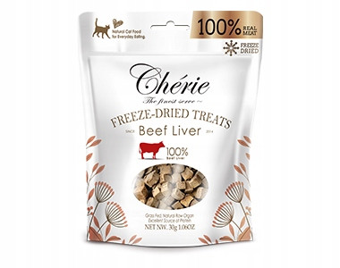 Lyofilizovaná Hovězí Játra, pamlsky pro kočky 30g x 24