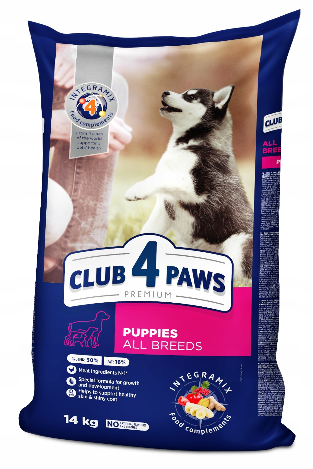 Club 4 Paws Premium suché krmivo pro štěňata kuře 14 kg