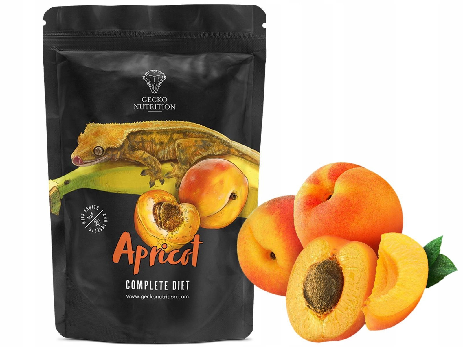 Gecko Nutrition Meruňka 100g krmivo pro gekona otřeseného, felsumy