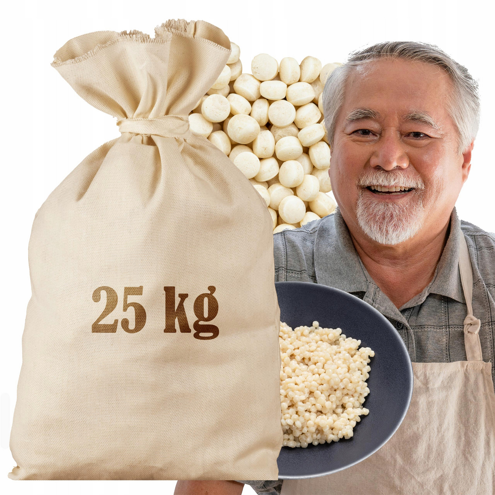 Kaše Kuskus Perleťový 25KG Sáček Velkoobchod