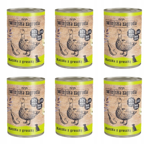 Wiejska Zagroda Kachna S Hruškou 12x400g Set