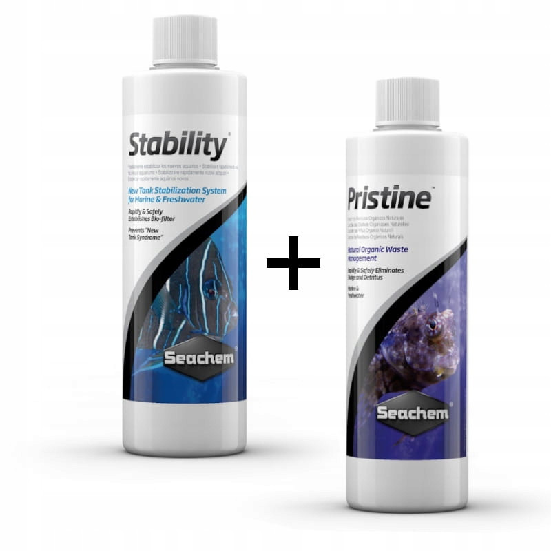 Set Seachem Stability Pristine Bakterie Set Pro Akvárium 2x100ml