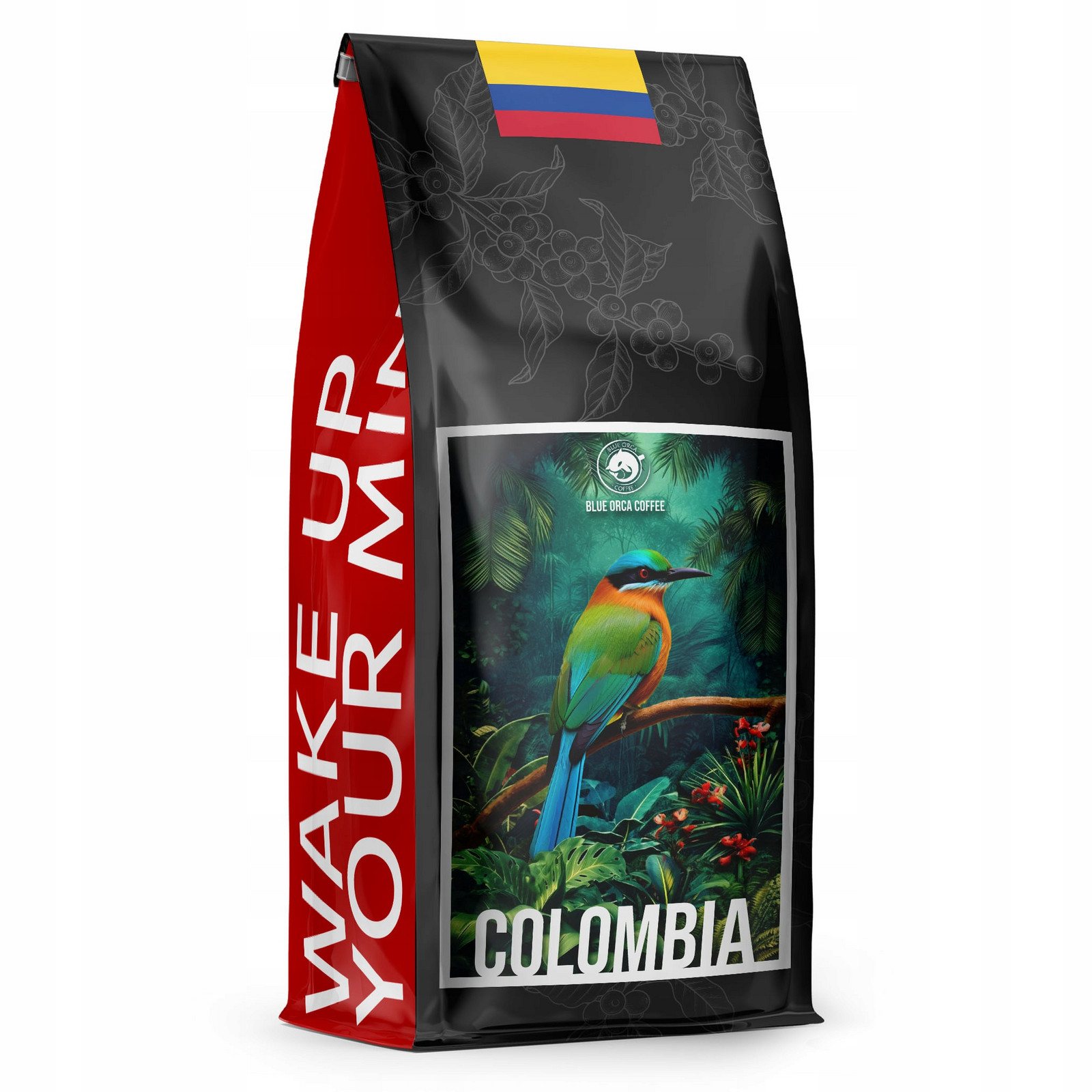 Káva zrnková 1kg Kolumbie Čerstvě pražená 100% Arabica Blue Orca Coffee
