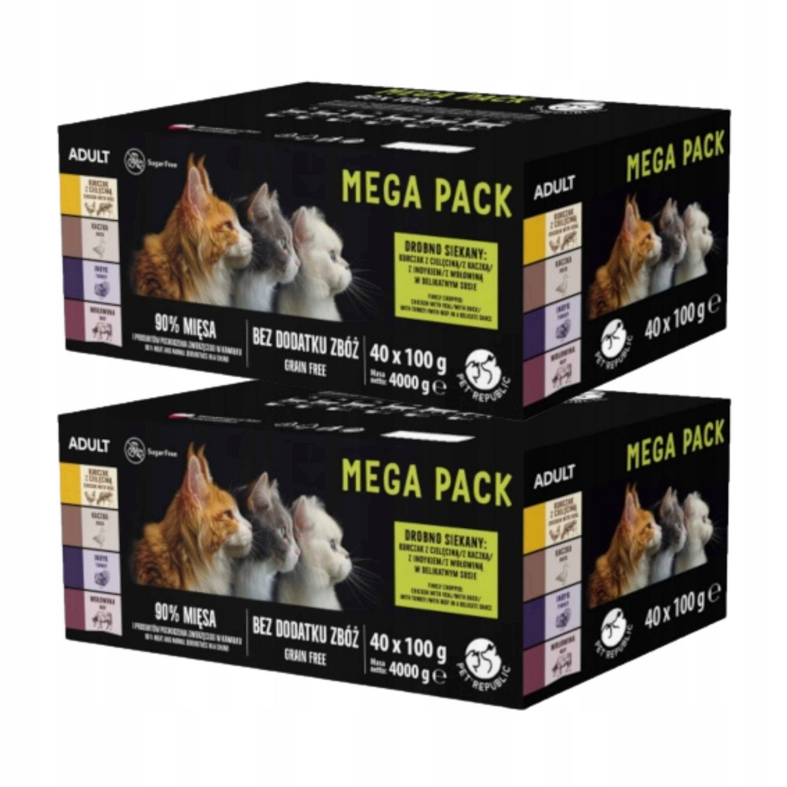 PetRepublic krmivo mokré pro kočky kousky v jemné omáčce 160x100g