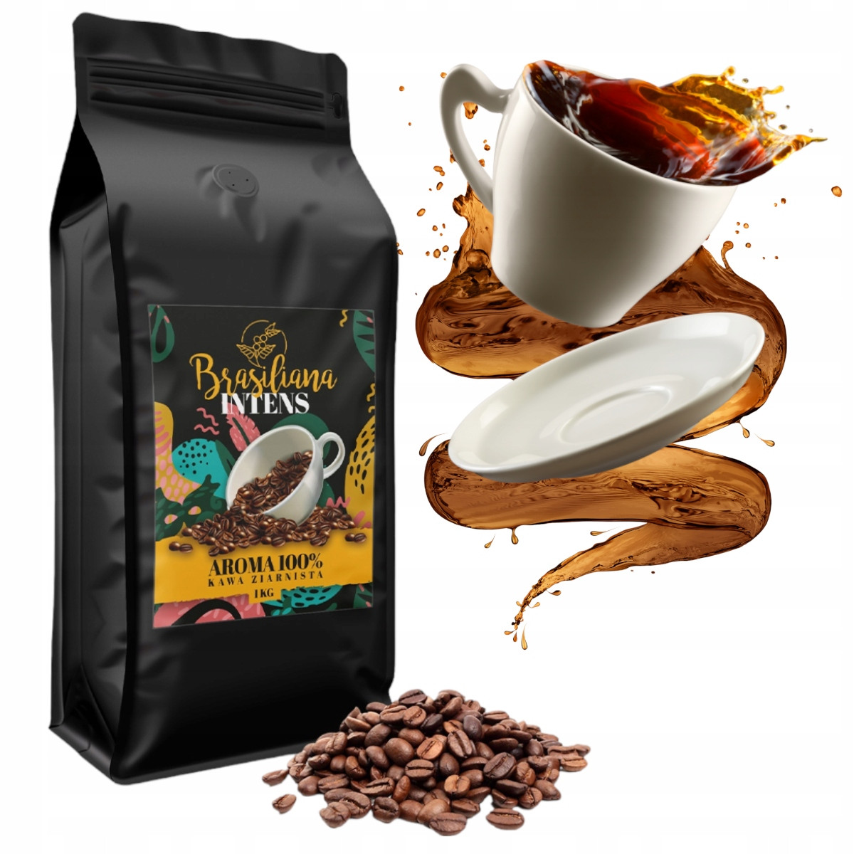 Tommy Cafe Káva Zrnková 100% Intenzivní Brasiliana 1kg