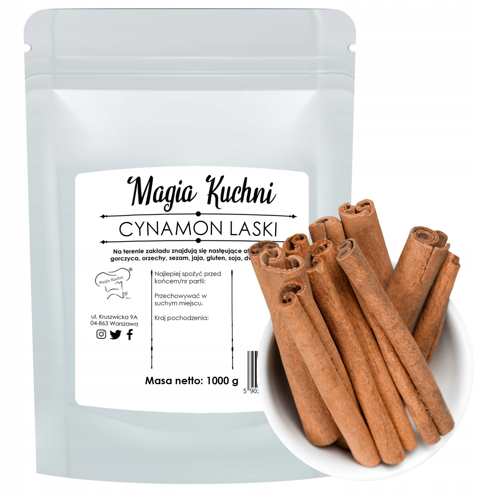 Skořicové tyčinky 1kg sušená Skořice