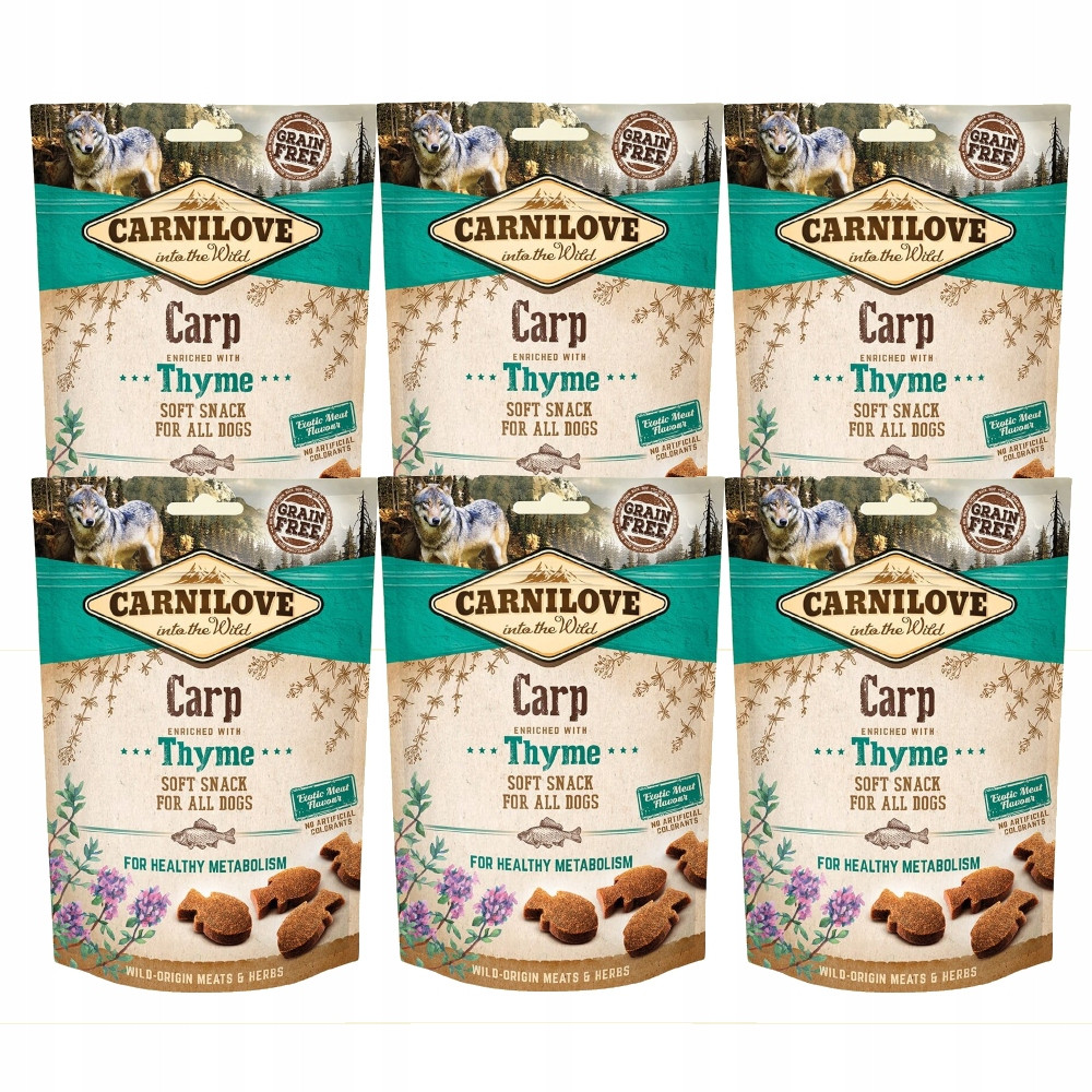 Carnilove Pamlsek Soft Kapr A Tymián 6x 200g