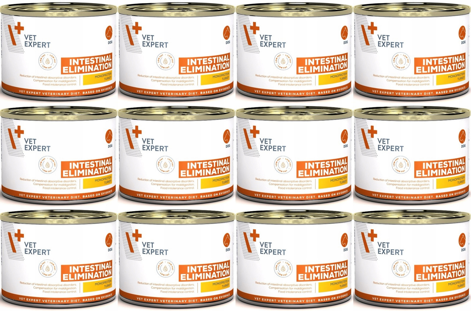 4T VetExpert Dog Intestinal Elimination Low Fat 12 x 200 g