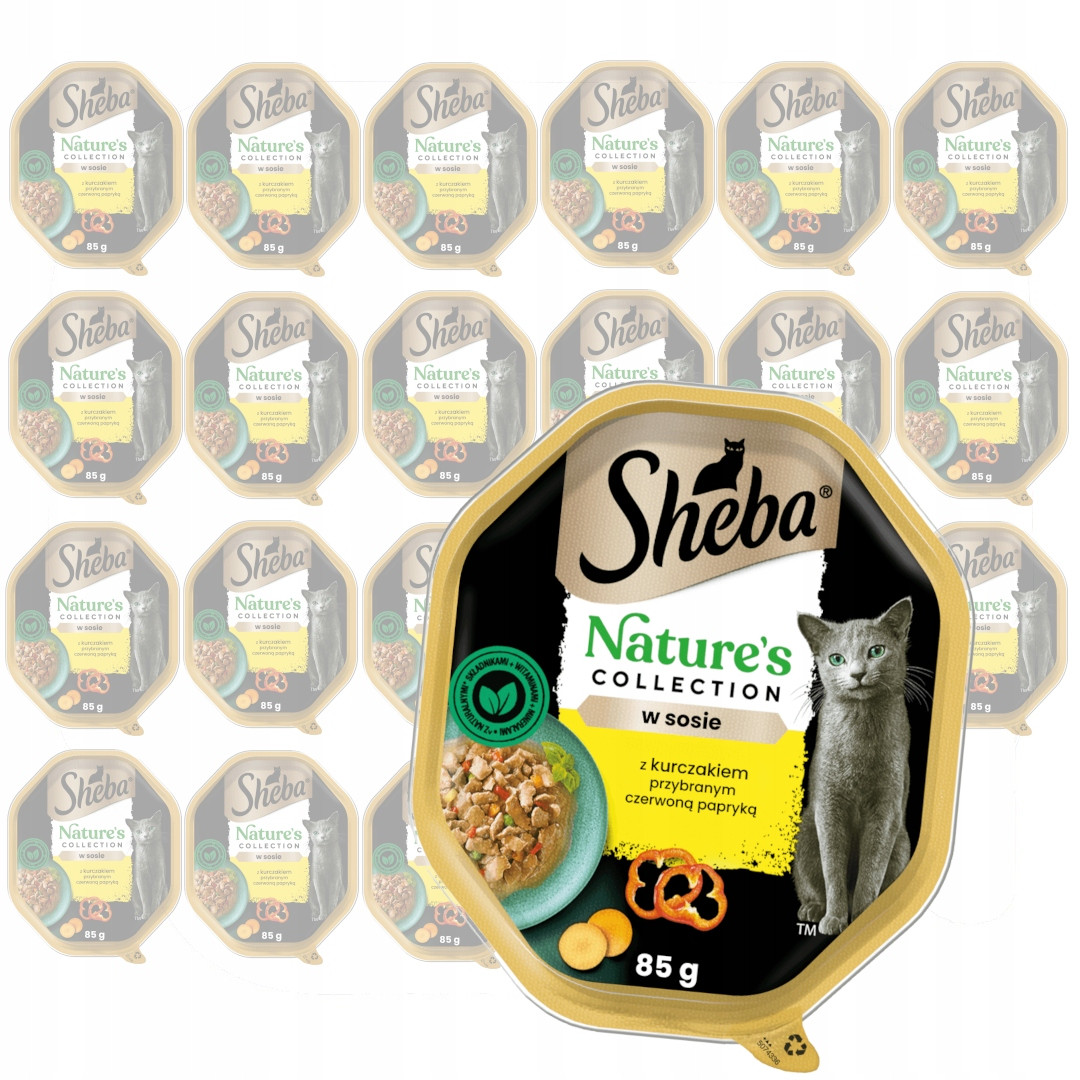 Sheba Nature's Collection 24x85g Krmivo v omáčce Pro Kočky Kuřecí paprika