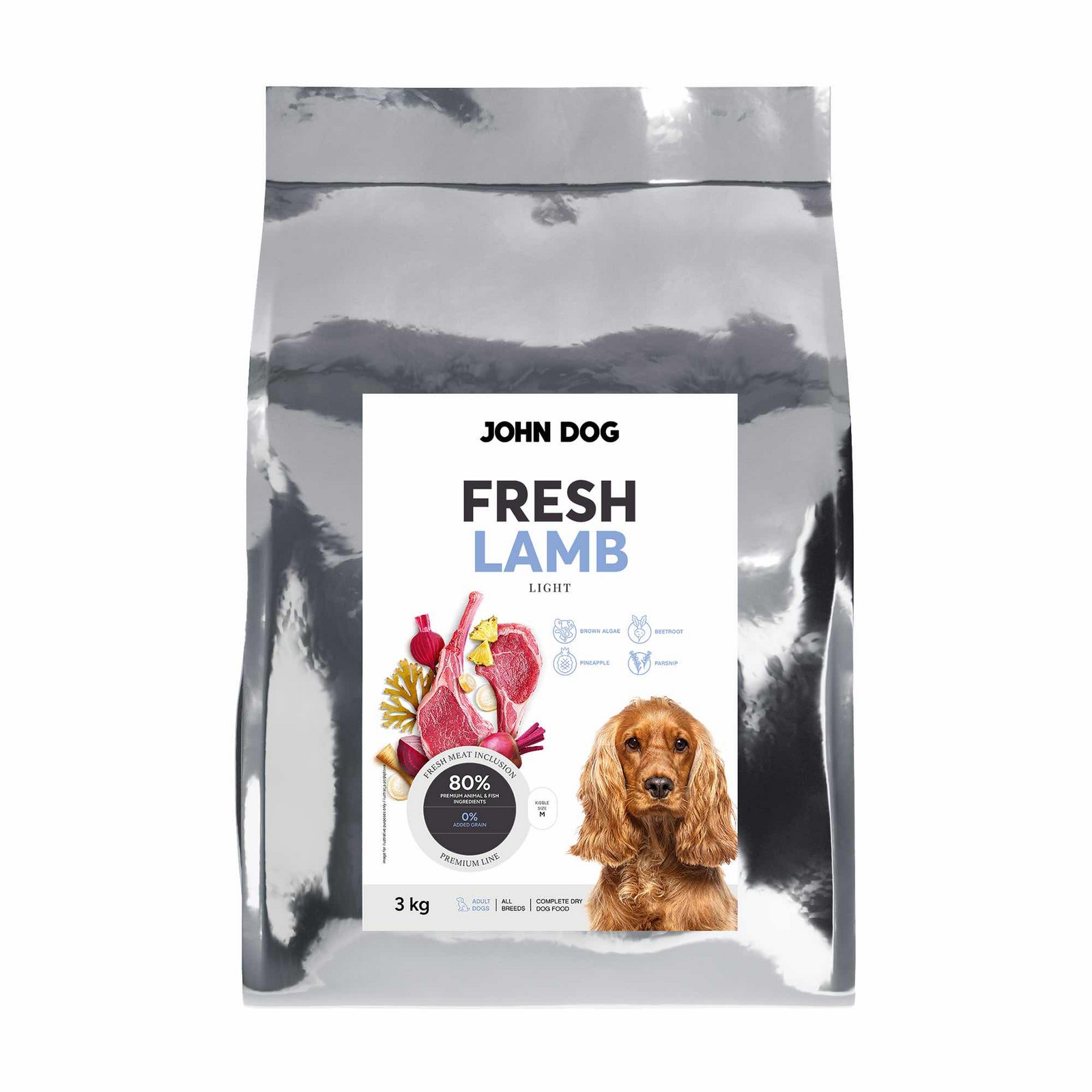 John Dog Fresh Jehněčí 3 kg