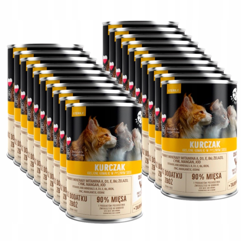 PetRepublic kousky v omáčce s kuřecím(steril) 20x400g pro kočky