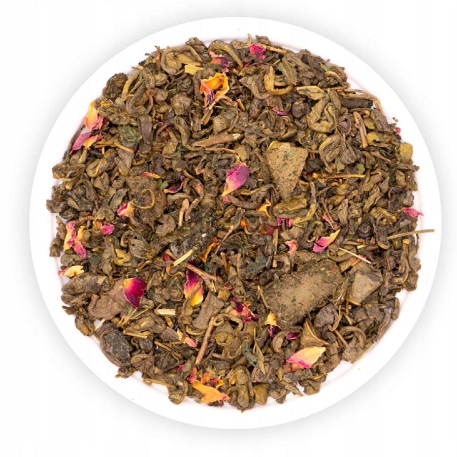 Čaj Zelený Gunpowder Aloe Vera Kopřiva Aloe Růže Aglo Teaverso 500G