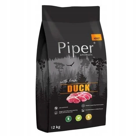 Suché krmivo pro psa Dolina Noteci Piper kachna 12 kg adult