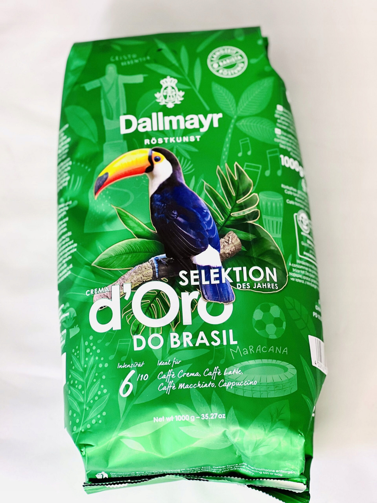 Káva zrnková Dallmayr d'oro Africa Selektion des Jahres Namaste 1000g 1KG