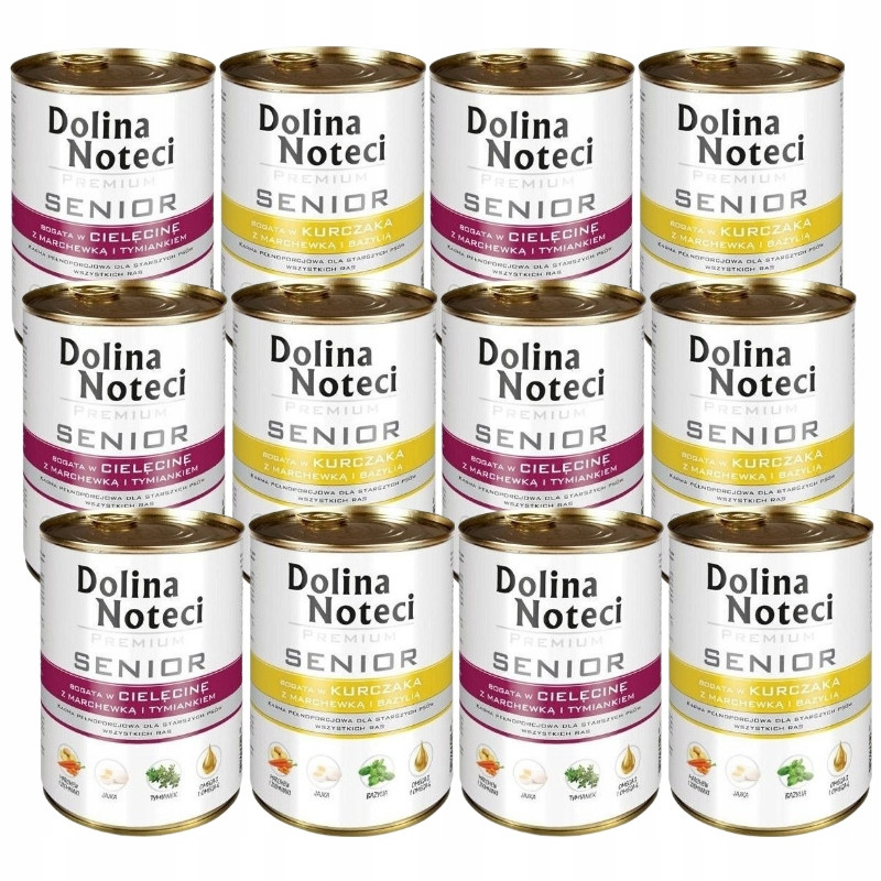 Dolina Noteci Senior mix chutí 12x400g pro starší