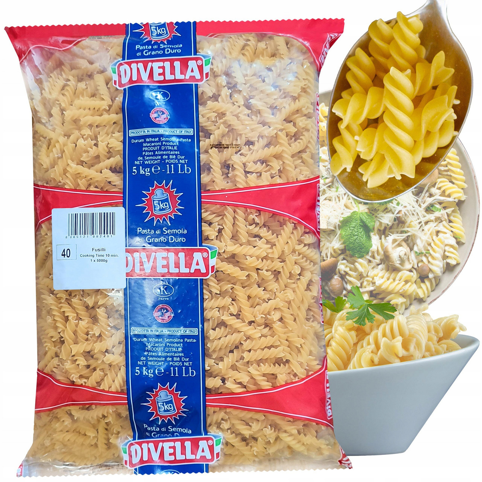 Těstoviny Fusilli 3 x 5KG Karton