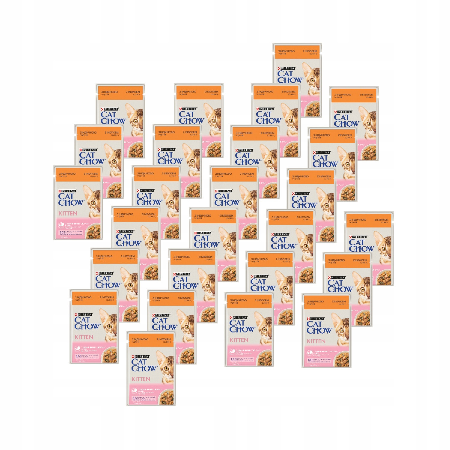 Purina Cat Chow Kitten pro koťata s krůtou a cuketou v želé balení 26x85g