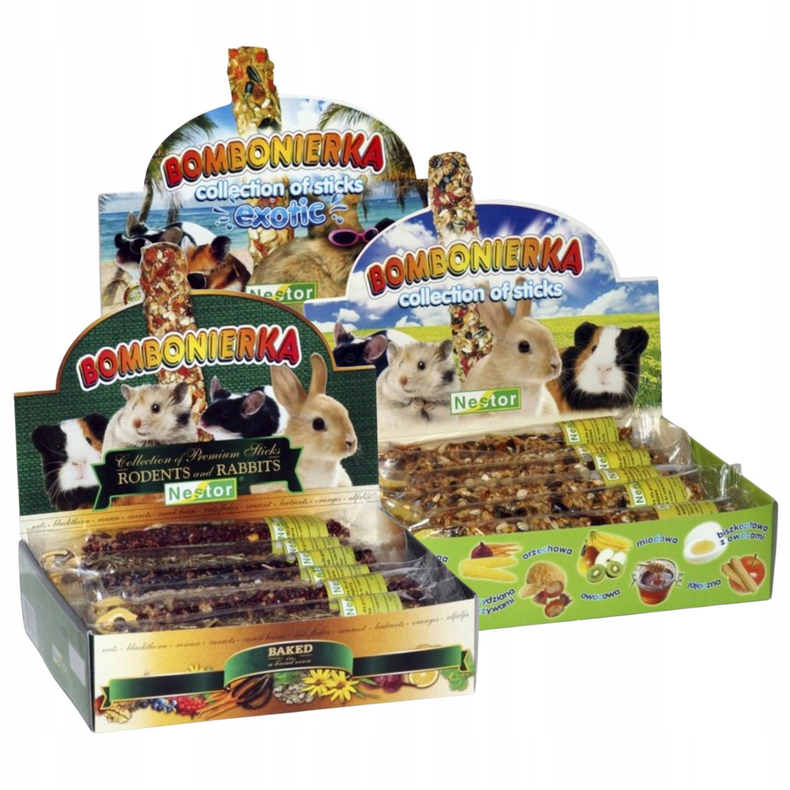 Sada Baňka pro Hlodavce Králíka 3x Bonboniéry Pro Hlodavce 36 baněk