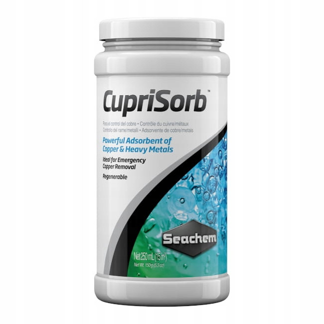 Seachem Cuprisorb silný adsorbent mědi a těžkých kovů 250 ml