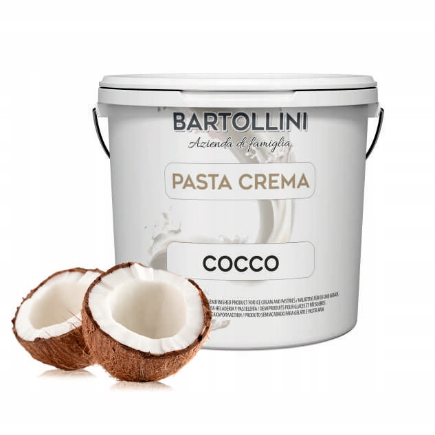 Kokosová pasta na zmrzlinové dezerty dezertů kokosový krém Bartollini 3kg