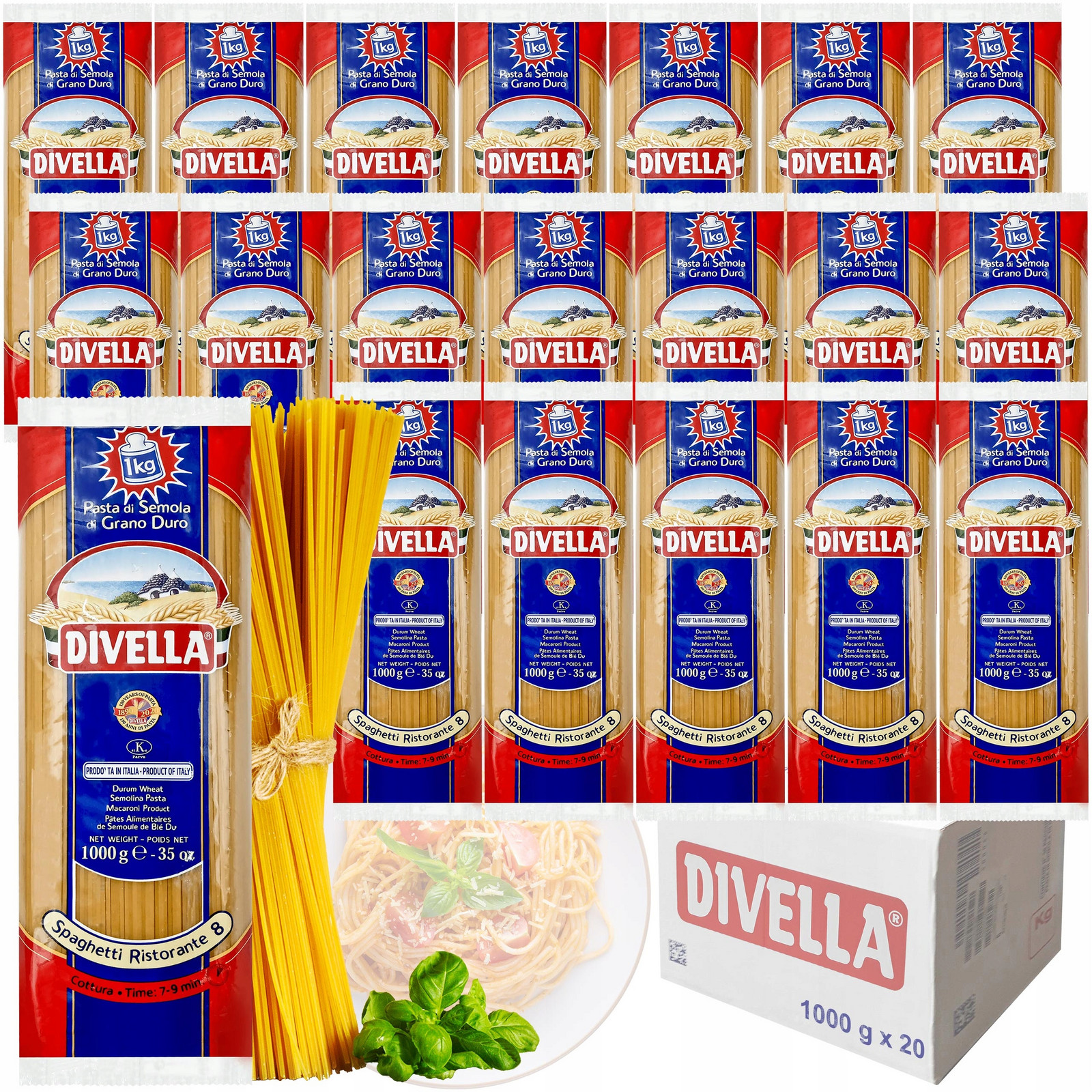 Špagety Divella 1kg Karton