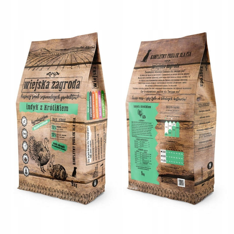 Wiejska Zagroda hypoalergenní pes s králíkem 9 kg