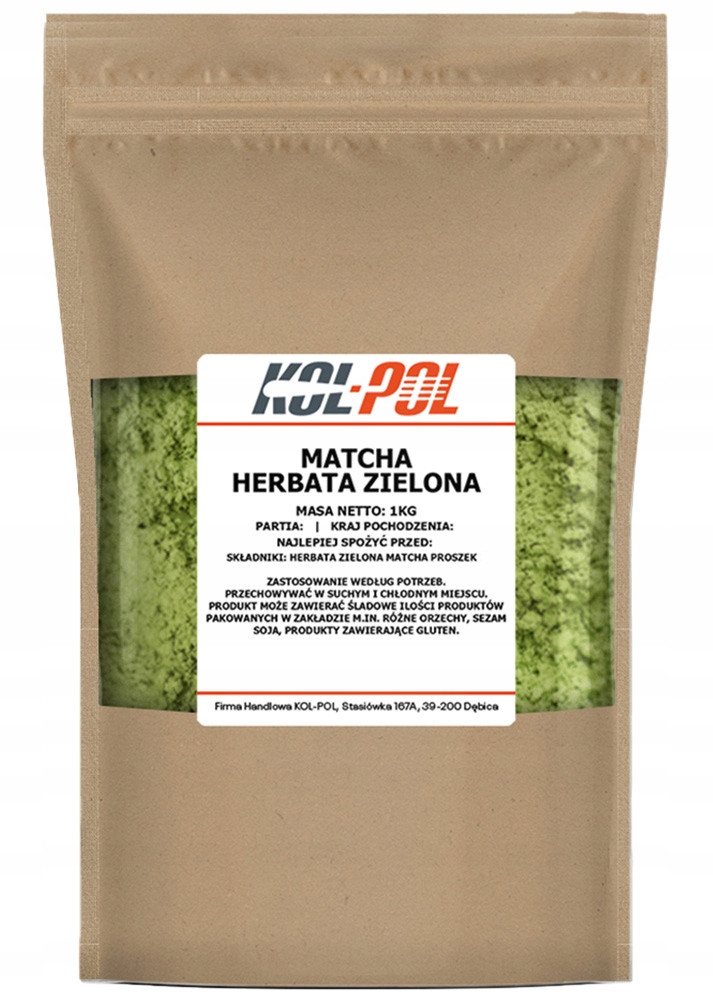 Matcha zelený čaj 1kg V prášku přírodní Kol-Pol