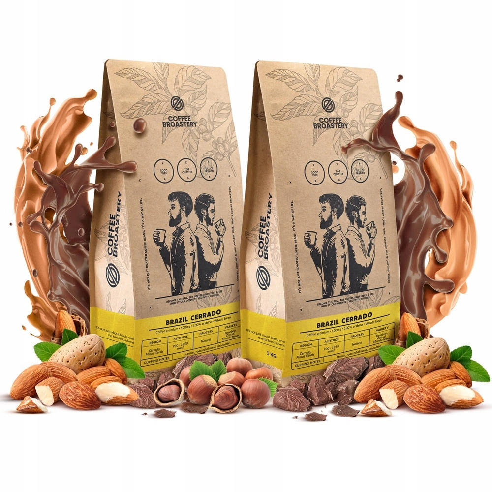 Káva zrnková Coffee Broastery Brazílie Cerrado 2 kg 100% Arabica