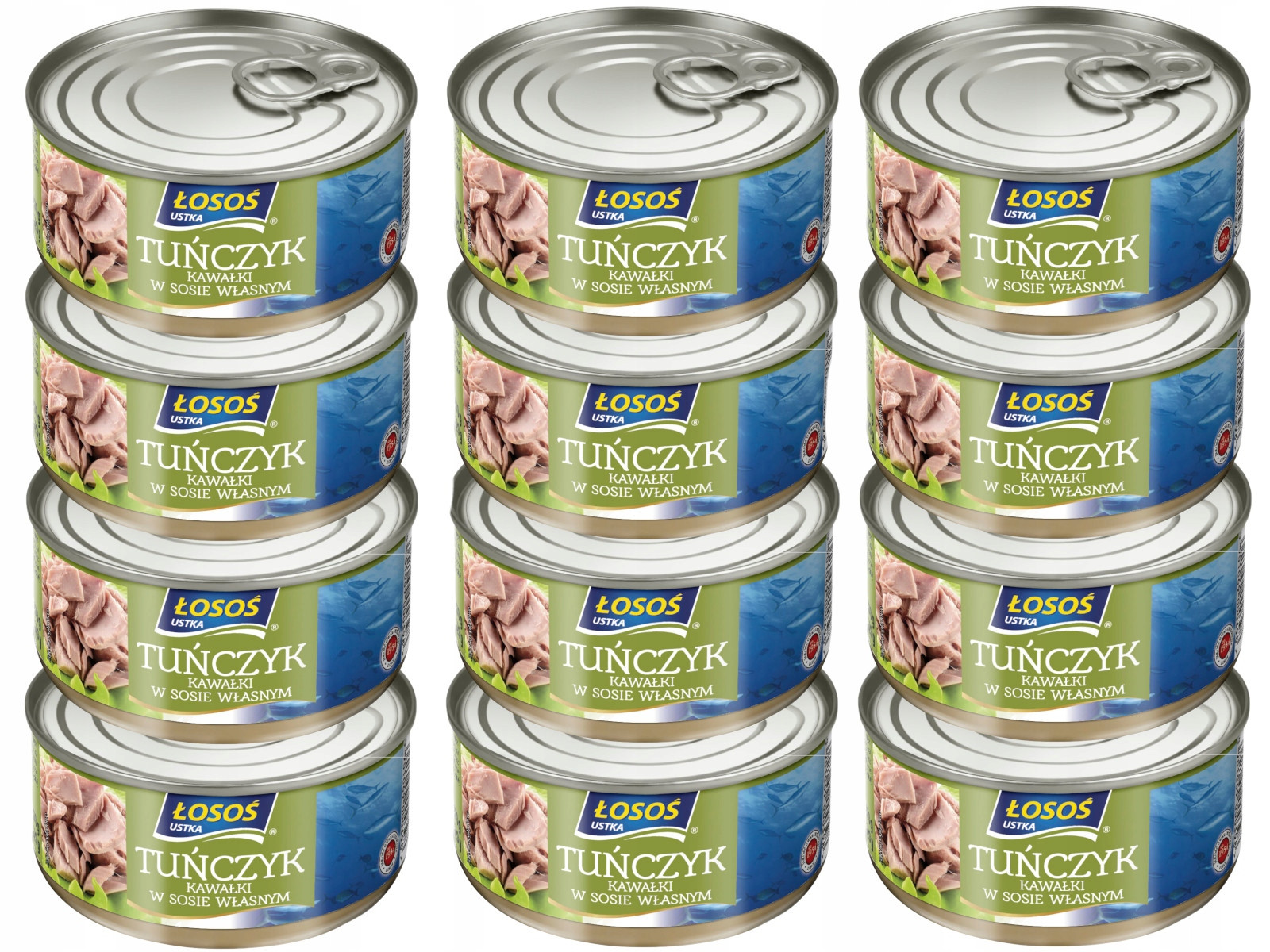 Łosoś Ustka Tuňák Kousky omáčka Vlastní 12x 170g