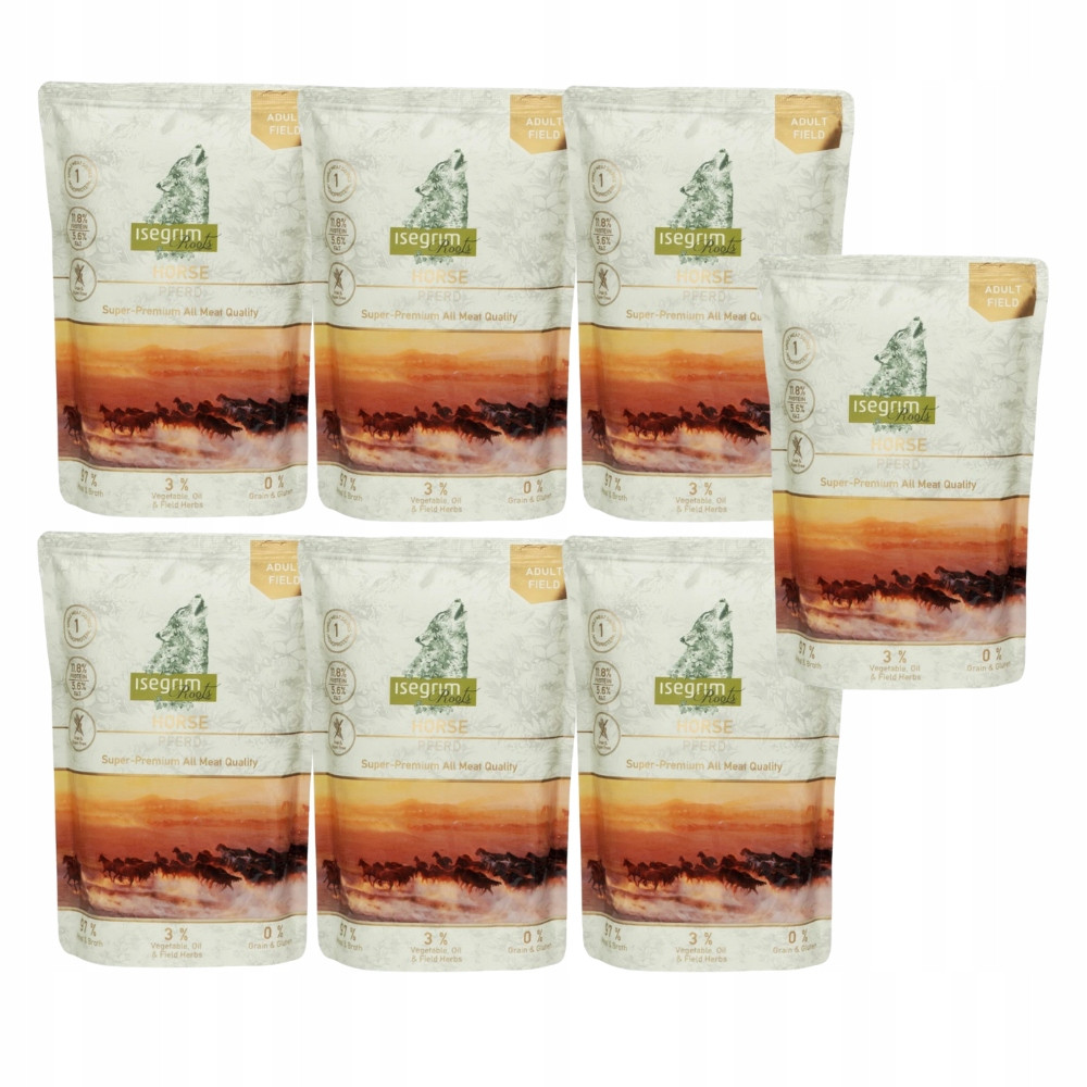 Isegrim Premium sáček roots koňská směs zeleniny 410g