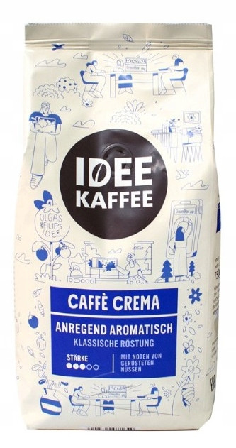 Idee Kaffee Caffe Crema káva 1 kg Dovoz z Německa