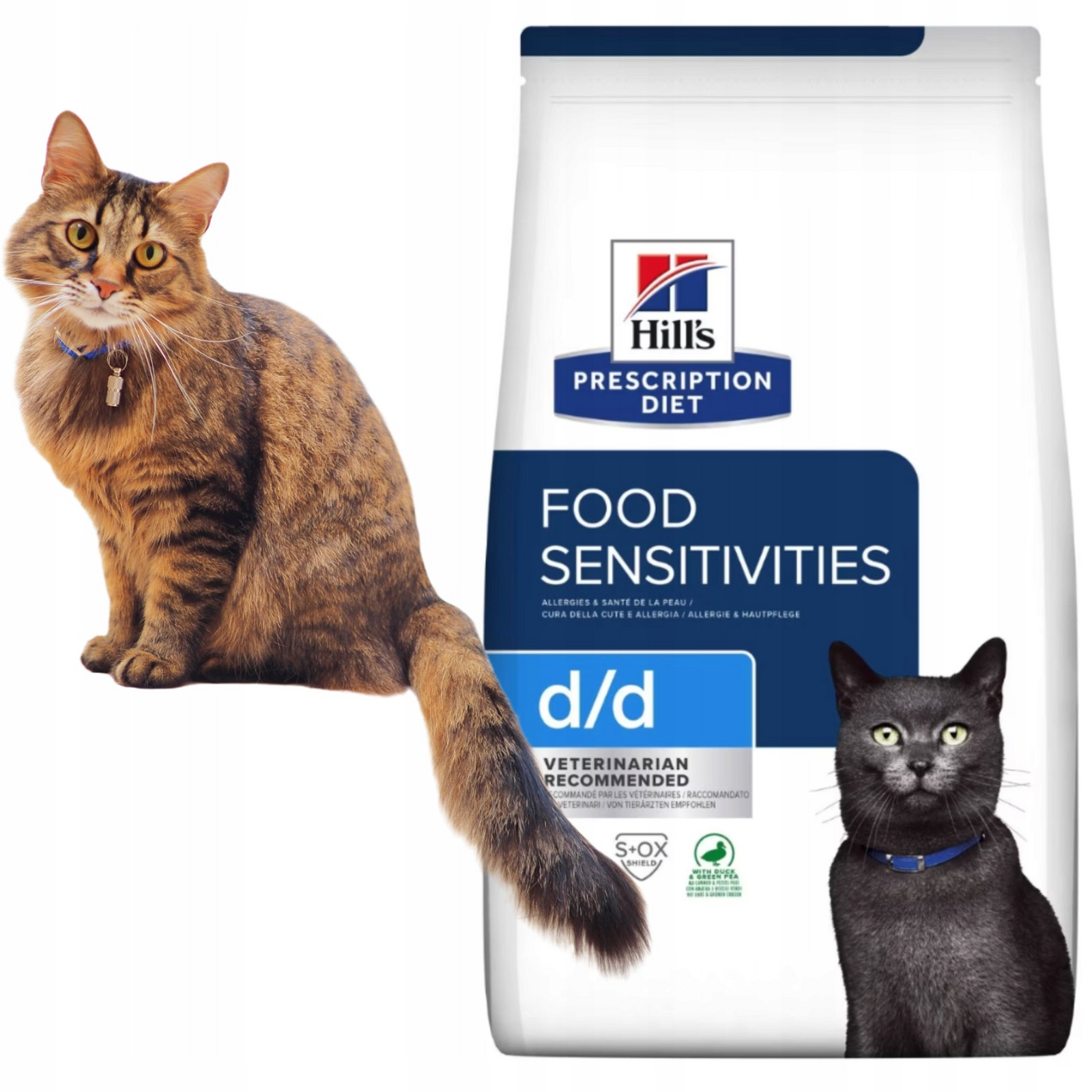 Hill's Pd Feline D/D suché krmivo s kachnou pro kočky s alergiemi 1,5 kg