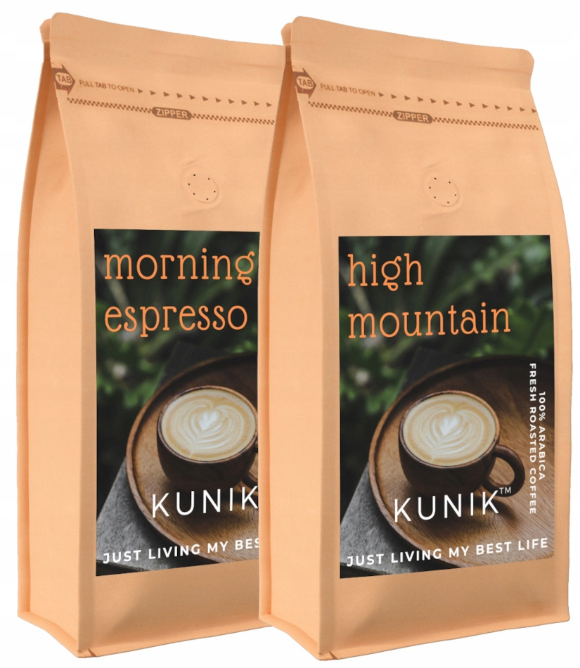 Káva zrnková Čerstvě pražená Sada 2x1kg 100% Arabica Yankee Caffee
