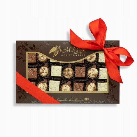 Sada pralinek- cappucino, irish coffee, kávovo-pomerančové Vánoce