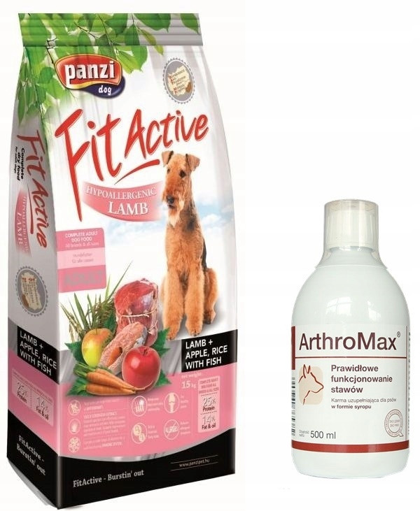 Fit Active Dog Hypoallergenic Lamb Adult Monoproteinová 15 kg Arthromax