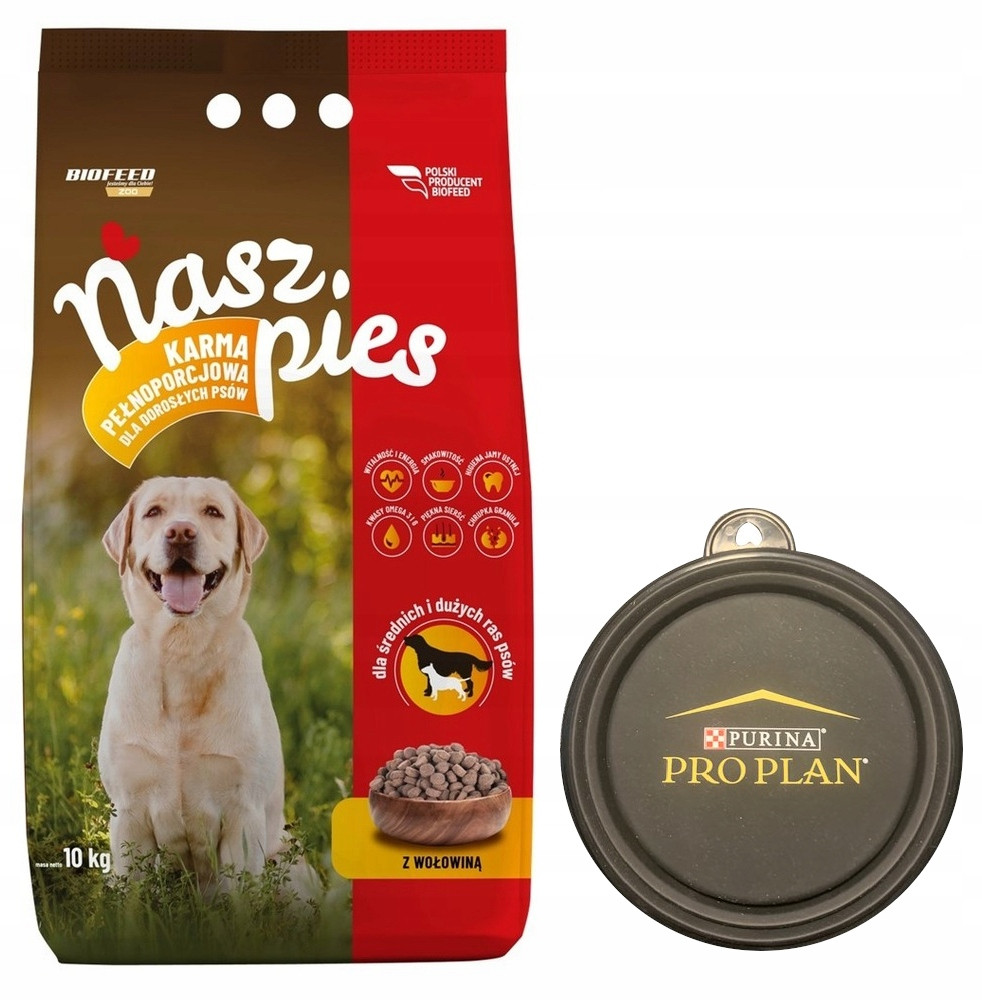 Náš pes Krmivo pro psy s hovězím masem 15 kg