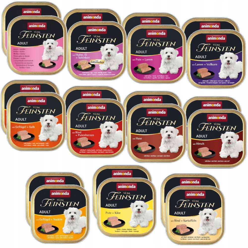 Krmivo pro psy Animonda Vom Feinsten mix chutí 22x150g