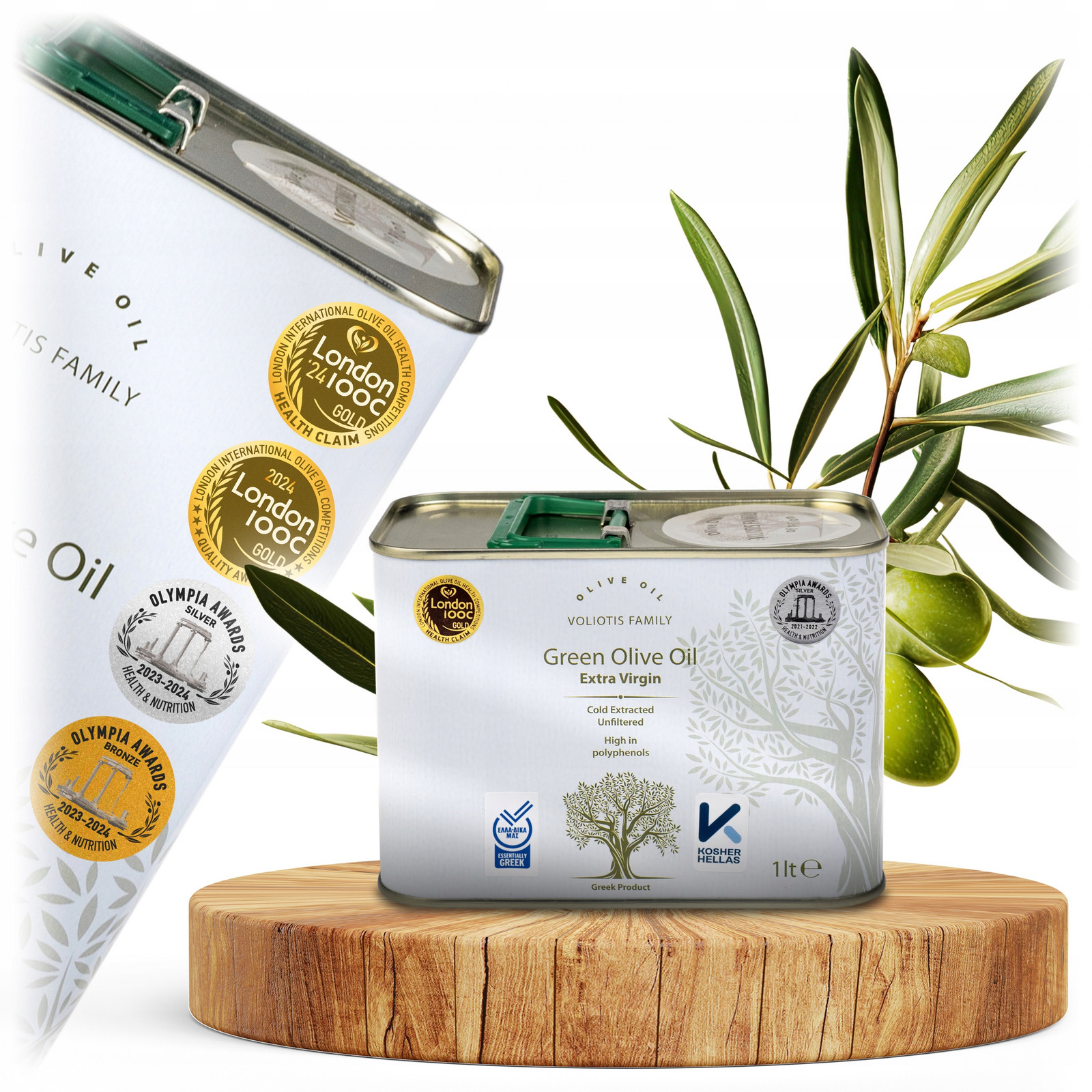 Olivový olej Extra Virgin 1L řecký Z Letošní Sklizně První V Pl